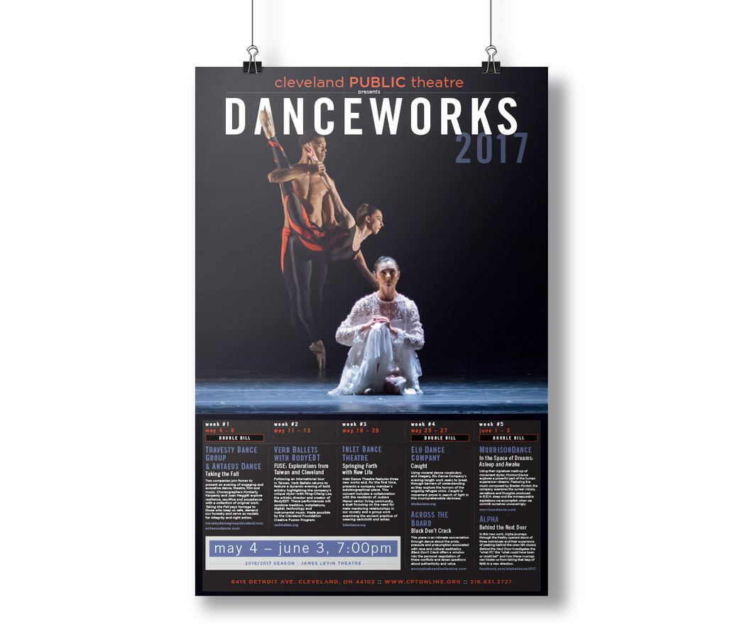 DanceWorks 2017 poster design