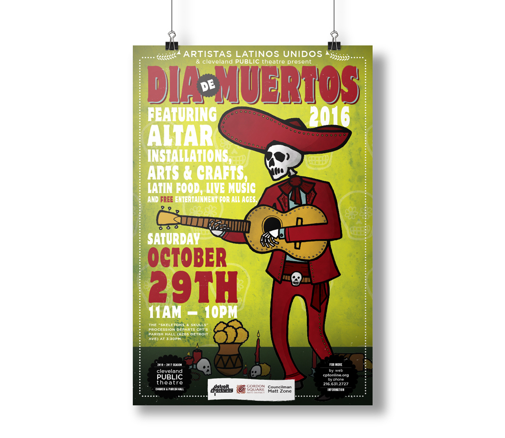 Dia de Muertos 2016 poster design