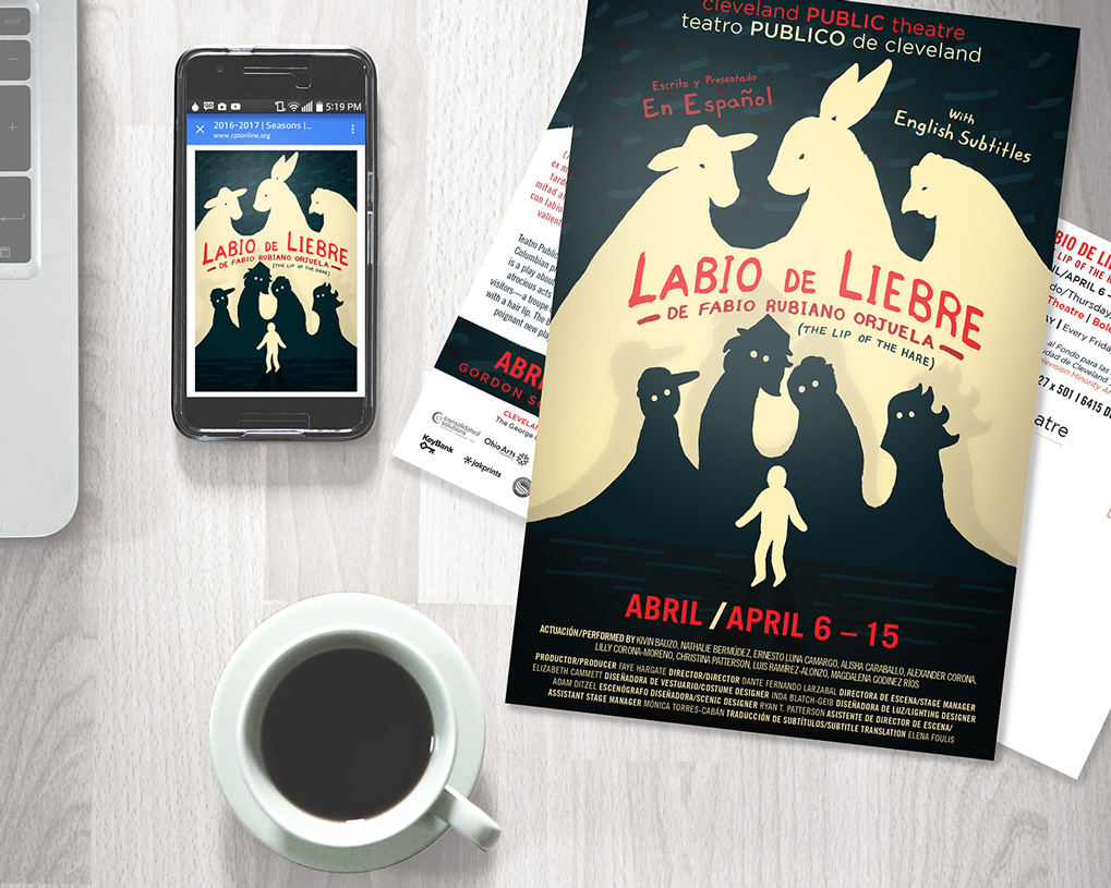 Labio de Liebre post card and mobile graphic design